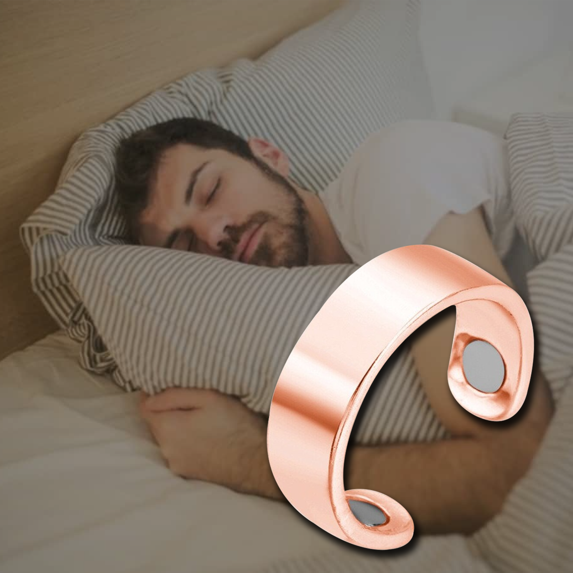 Anneau Anti-Ronflement Hypoallergénique - Respiration Confortable pour Sommeil Réparateur