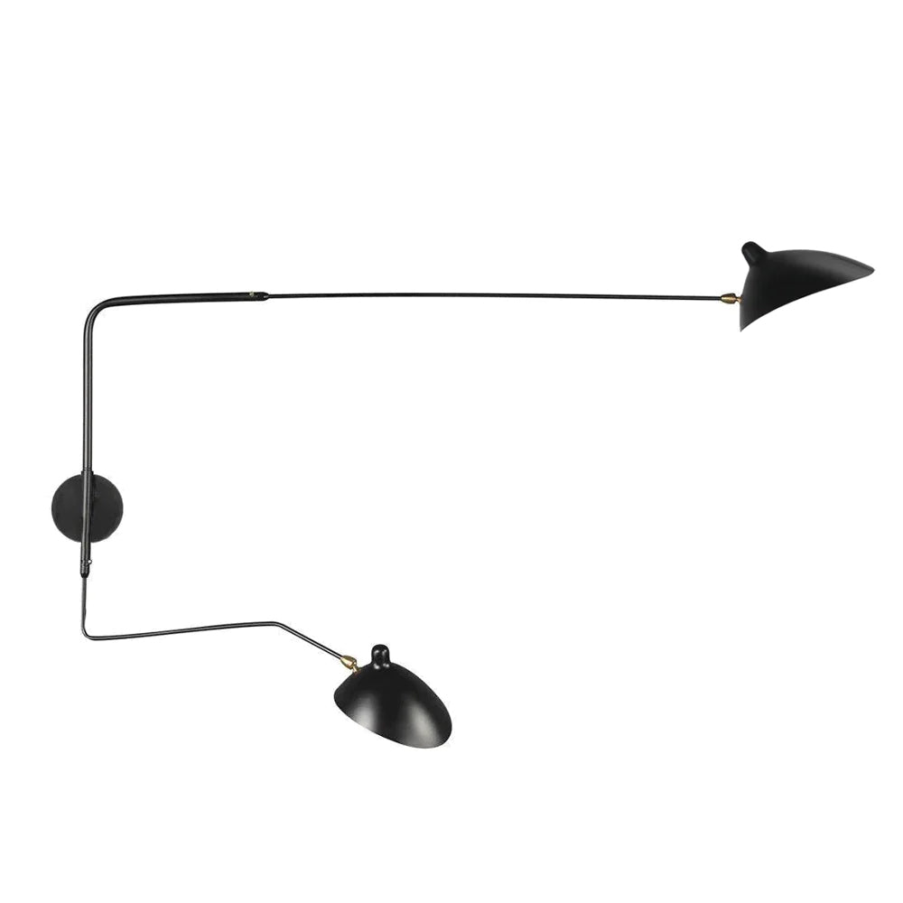 Applique Murale à Double Bras - Éclairage Flexible et Économe en Énergie