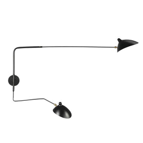 Applique Murale à Double Bras - Éclairage Flexible et Économe en Énergie