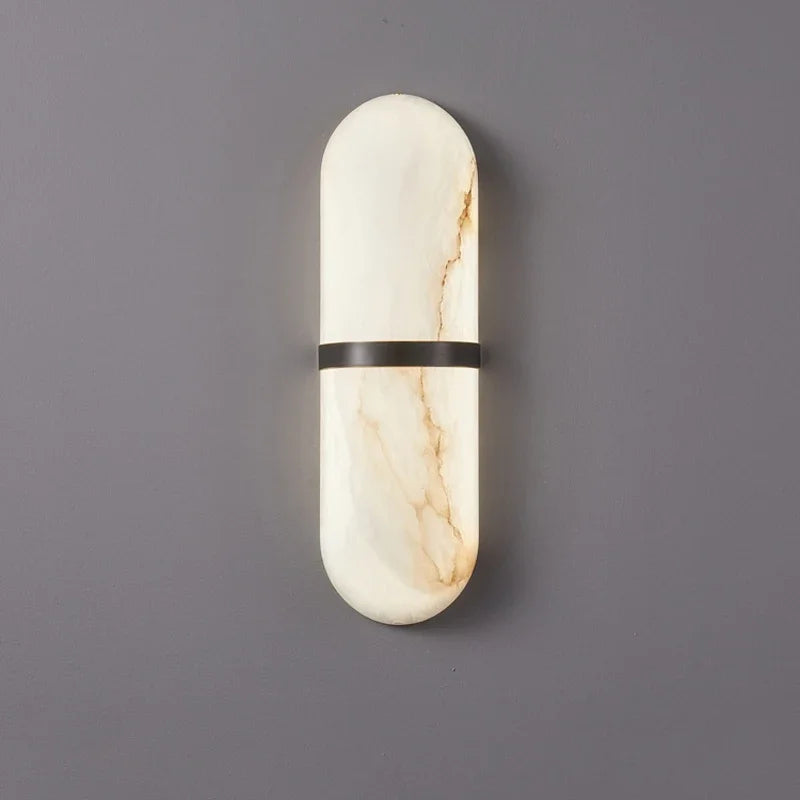 Applique Murale Scandinave en Marbre - Design Luxueux et Énergétiquement Efficace