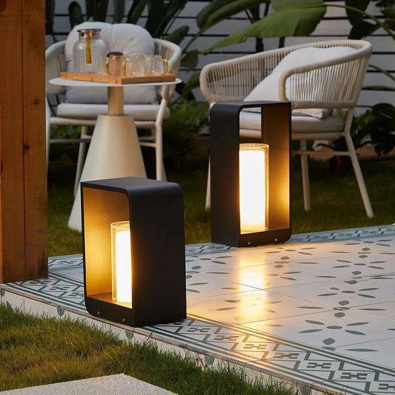Lampe de Jardin Solaire en Acier Inoxydable - Éclairage Étanche et Écoénergétique