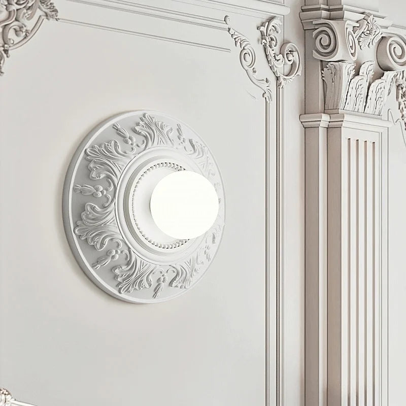 Lampe Vintage Ronde Blanche - Éclairage Rétro pour Intérieurs Sophistiqués