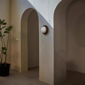 Applique Murale en Bois de Noyer - Éclairage Luxueux et Économe en Énergie