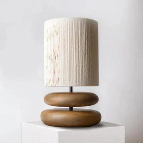 Lampe en Bois de Noyer - Éclairage Chaleureux et Élégant