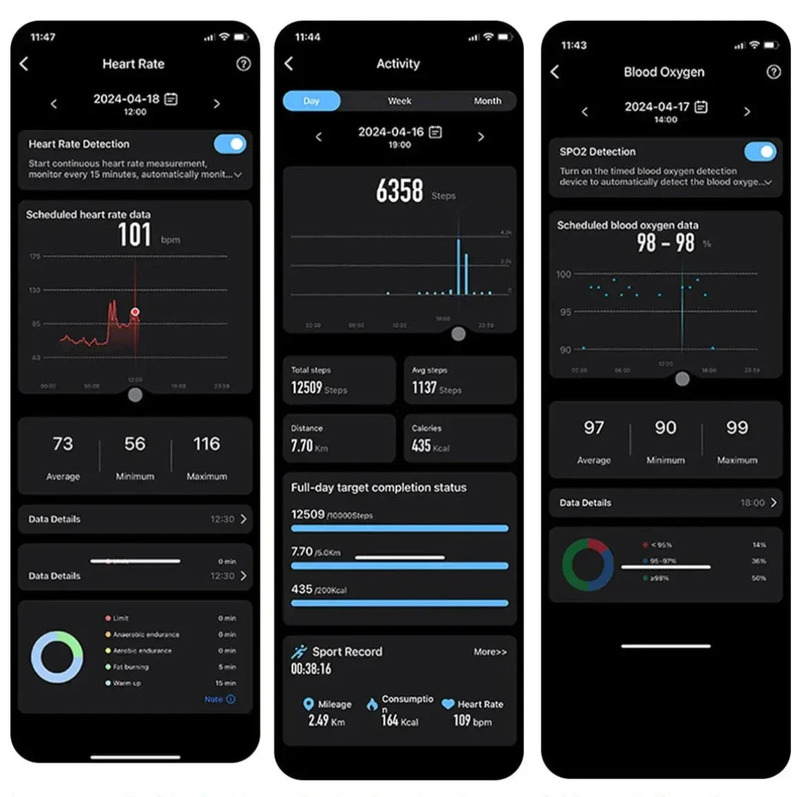 Bague Intelligente Étanche Multi-Sport - Suivi de Santé en Temps Réel