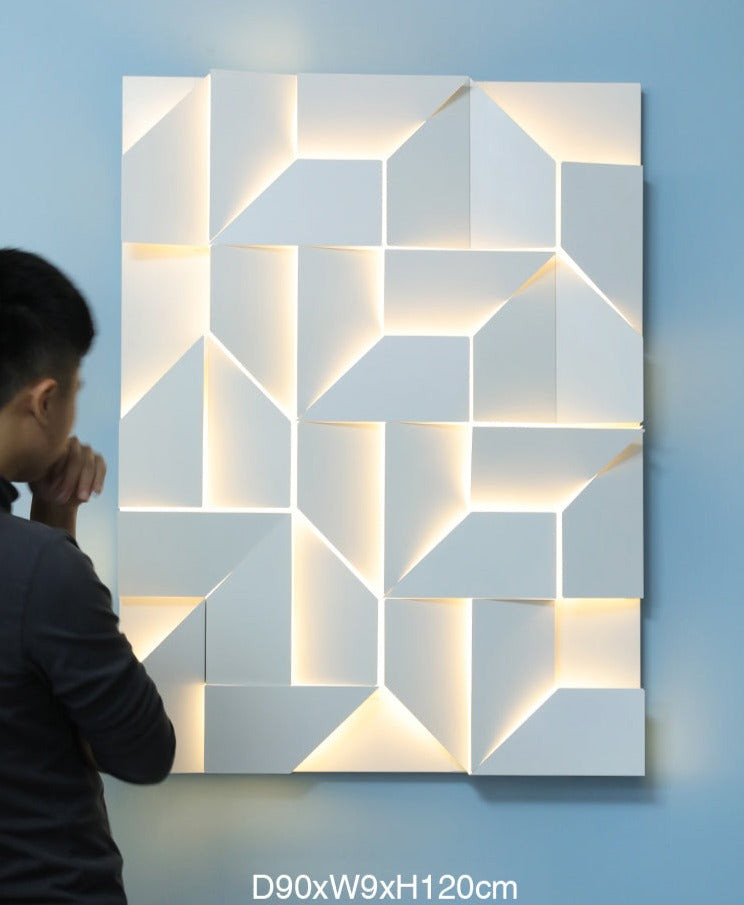 Lampe Murale 3D Économique - Éclairage Élégant et Durable