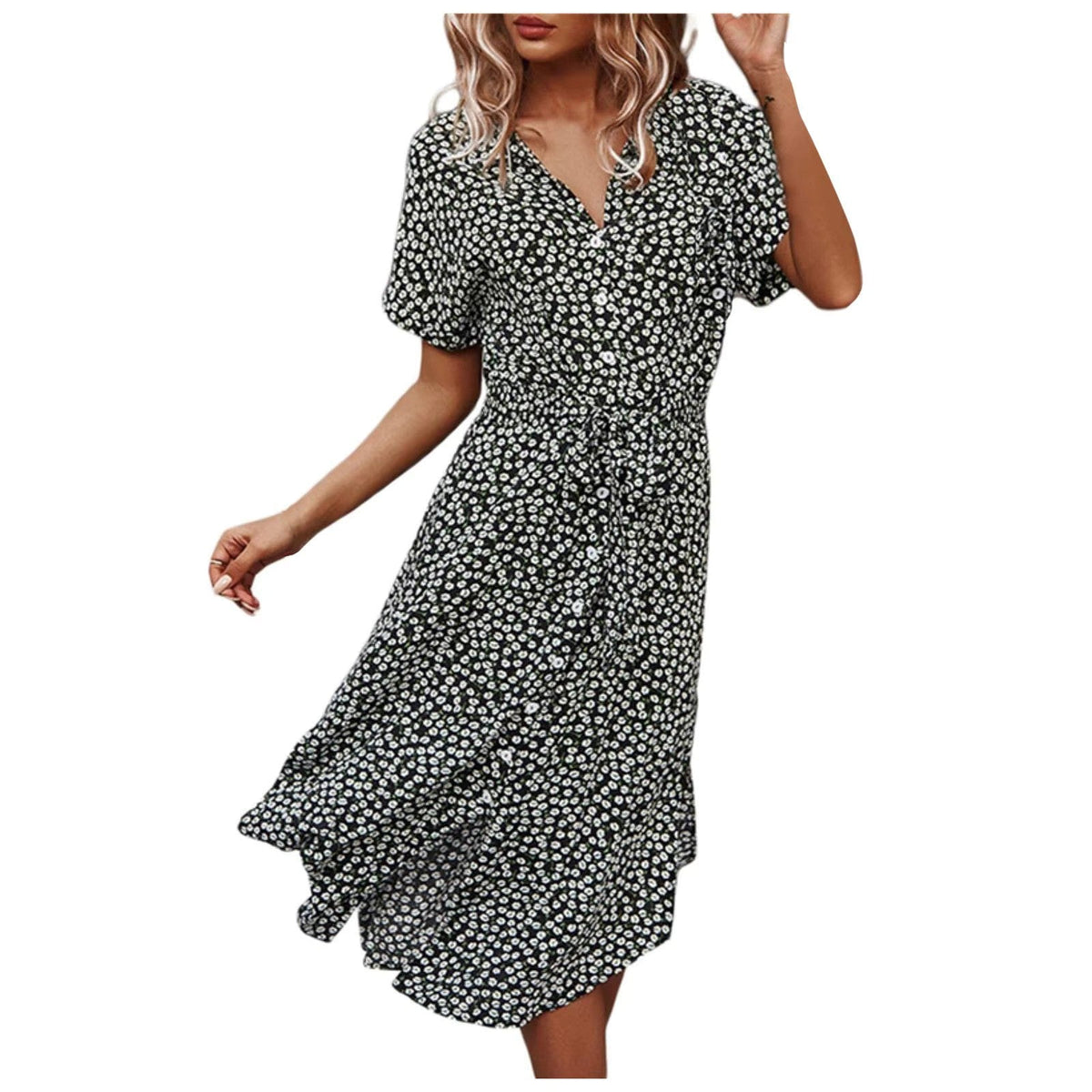 Robe Maxi Boho Femme - Imprimé Floral et Confort Aérien