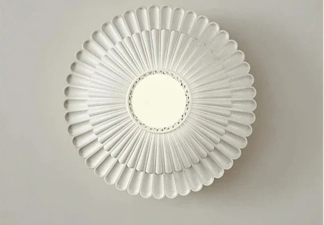 Applique Murale Ronde en Résine - Éclairage Élégant et Énergétiquement Efficace