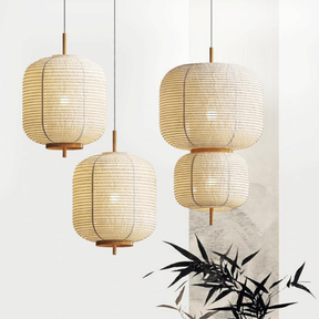 Lampe Suspendue en Papier de Riz - Élégance Minimaliste et Ambiance Apaisante