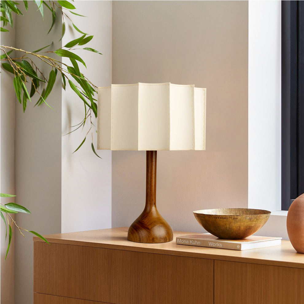 Lampe de Table Élégante en Bois - Ambiance Chaleureuse et Durable