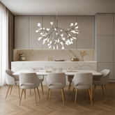 Lustre Suspendu en Verre LED - Éclat Enchanteur et Design Contemporain