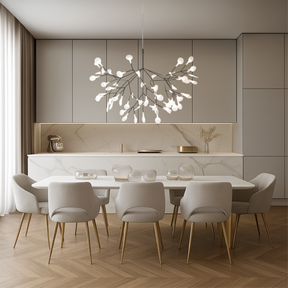 Lustre Suspendu en Verre LED - Éclat Enchanteur et Design Contemporain