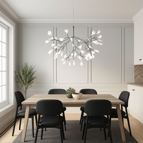 Lustre Suspendu en Verre LED - Éclat Enchanteur et Design Contemporain