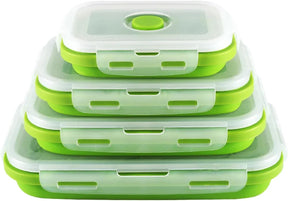 Contenants Alimentaires Pliables en Silicone - Étanches et Économiseurs d'Espace