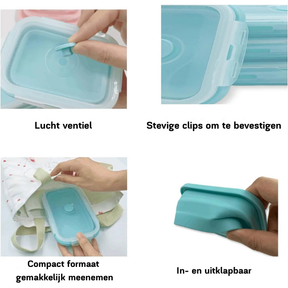 Contenants Alimentaires Pliables en Silicone - Étanches et Économiseurs d'Espace