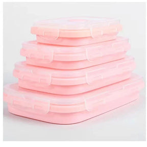 Contenants Alimentaires Pliables en Silicone - Étanches et Économiseurs d'Espace