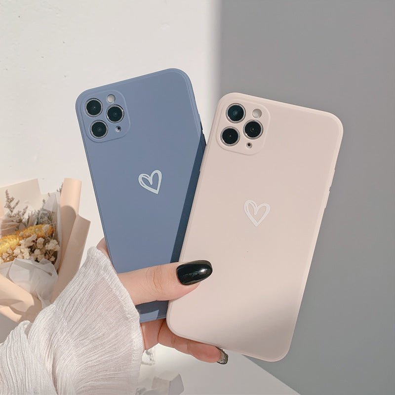 Coque iPhone Antichoc Silicone - Design de Cœur Élégant et Résistant