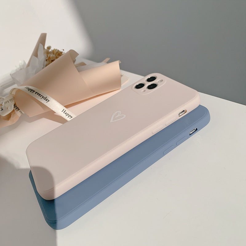 Coque iPhone Antichoc Silicone - Design de Cœur Élégant et Résistant