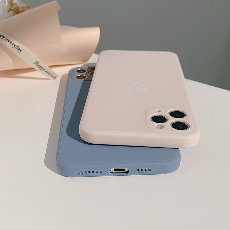 Coque iPhone Antichoc Silicone - Design de Cœur Élégant et Résistant