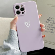 Coque iPhone Antichoc Silicone - Design de Cœur Élégant et Résistant