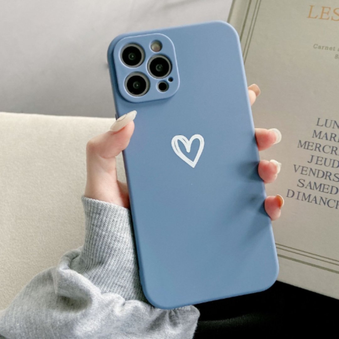Coque iPhone Antichoc Silicone - Design de Cœur Élégant et Résistant