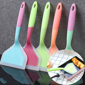 Spatule en Silicone Résistante à la Chaleur - Ustensile Flexible pour Poêles Antiadhésives
