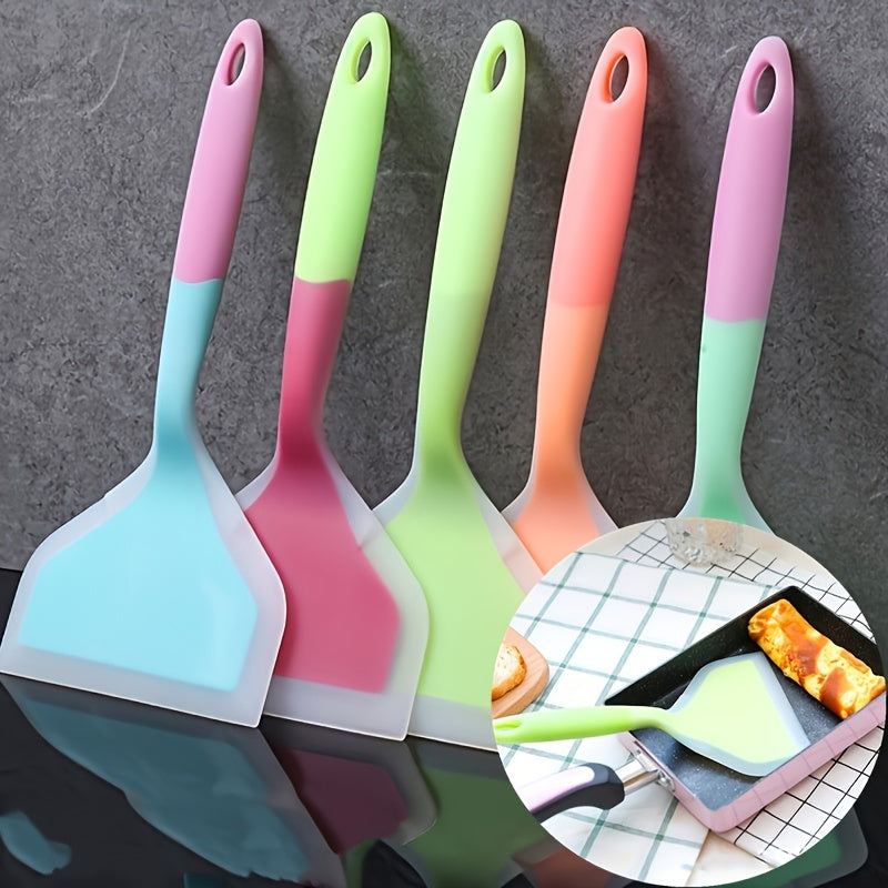 Spatule en Silicone Résistante à la Chaleur - Ustensile Flexible pour Poêles Antiadhésives