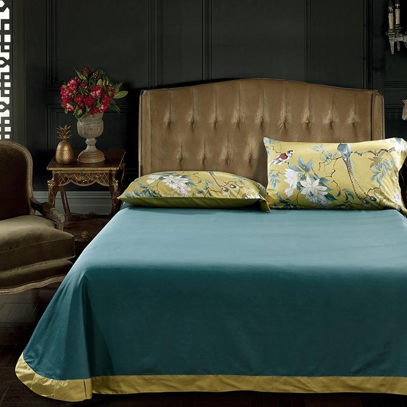 Duvet en Coton Égyptien Luxe - Design Jaune Apaisant et Respirant