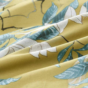 Duvet en Coton Égyptien Luxe - Design Jaune Apaisant et Respirant