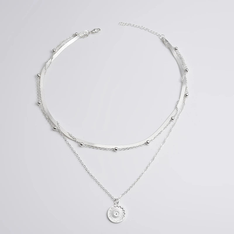 Collier en Argent Sterling Superposé - Élégance et Polyvalence Exceptionnelles