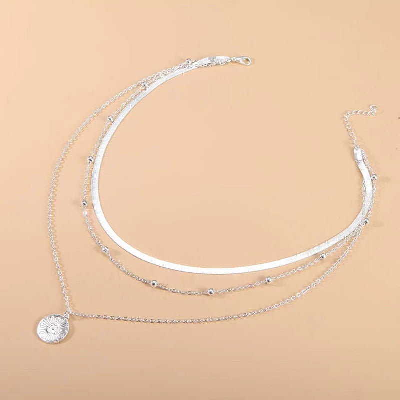 Collier en Argent Sterling Superposé - Élégance et Polyvalence Exceptionnelles