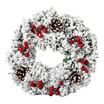 Couronne de Noël Suspendue - Design Réaliste et Durable