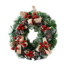 Couronne de Noël Suspendue - Design Réaliste et Durable