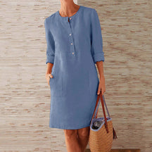 Robe d'été Polyester pour Femmes - Élégance Confortable et Polyvalente