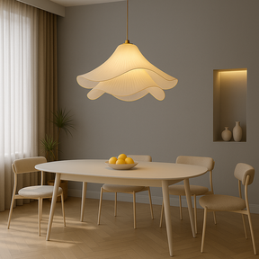 Lampe Suspendue Fleur Minimaliste - Éclairage Contemporain et Réglable