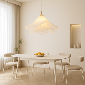 Lampe Suspendue Fleur Minimaliste - Éclairage Contemporain et Réglable
