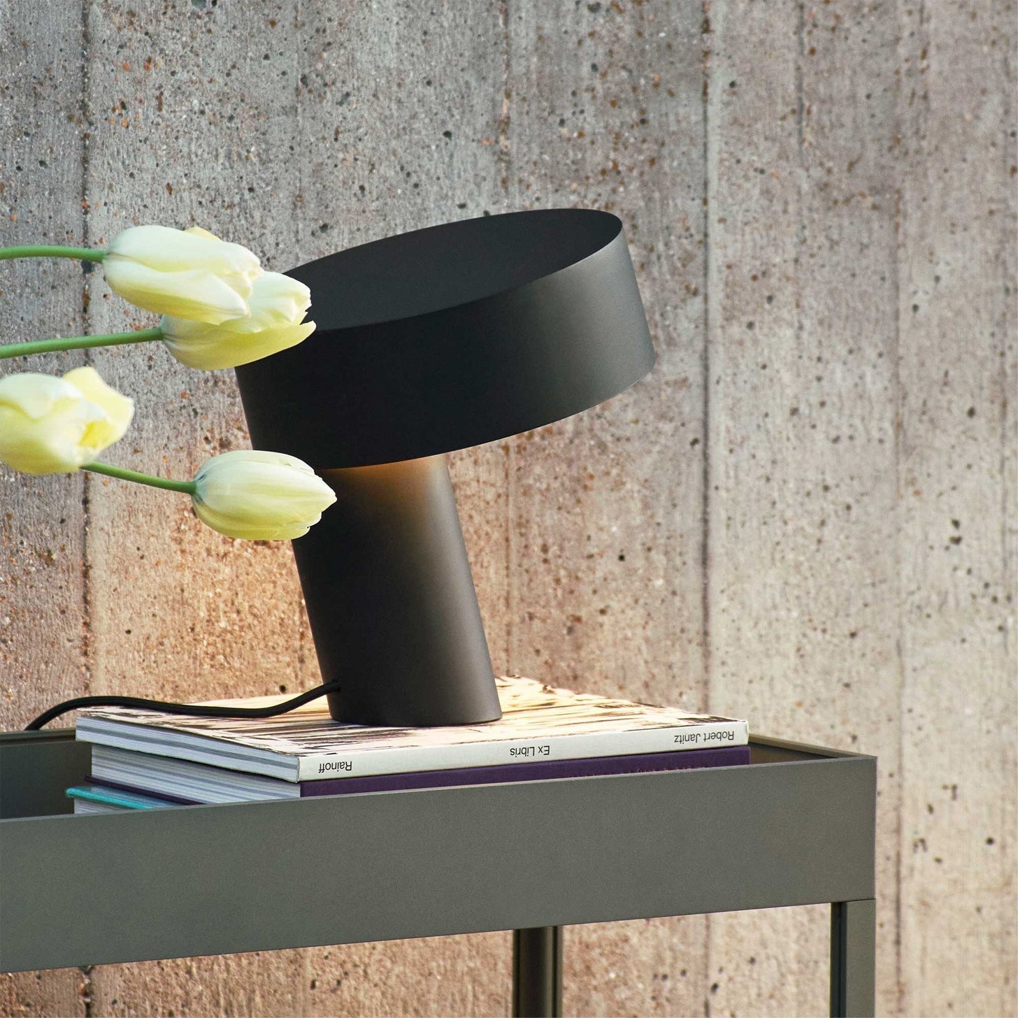 Lampe de Table Moderne en Métal - Design Incliné et Éclairage LED Économe