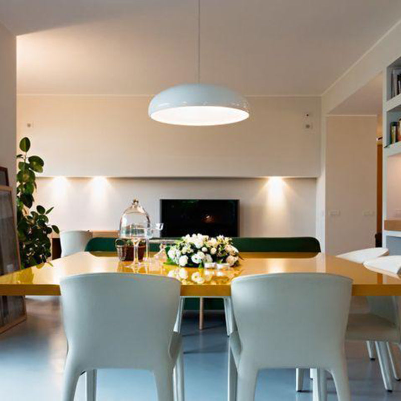Lustre Rond Moderne avec Éclairage LED - Hauteur Ajustable et Design Élégant