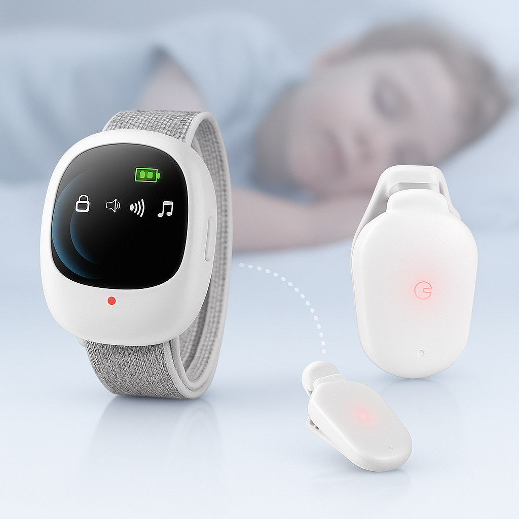 Alarme de Lit Sans Fil - Capteur Intelligent et Vibration Douce