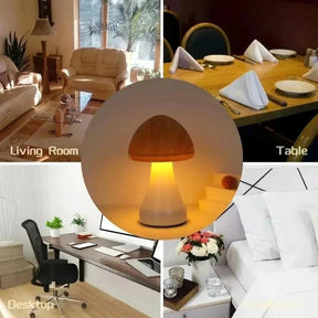 Lampe de Nuit Champignon LED - Design Tactile et Ambiance Apaisante