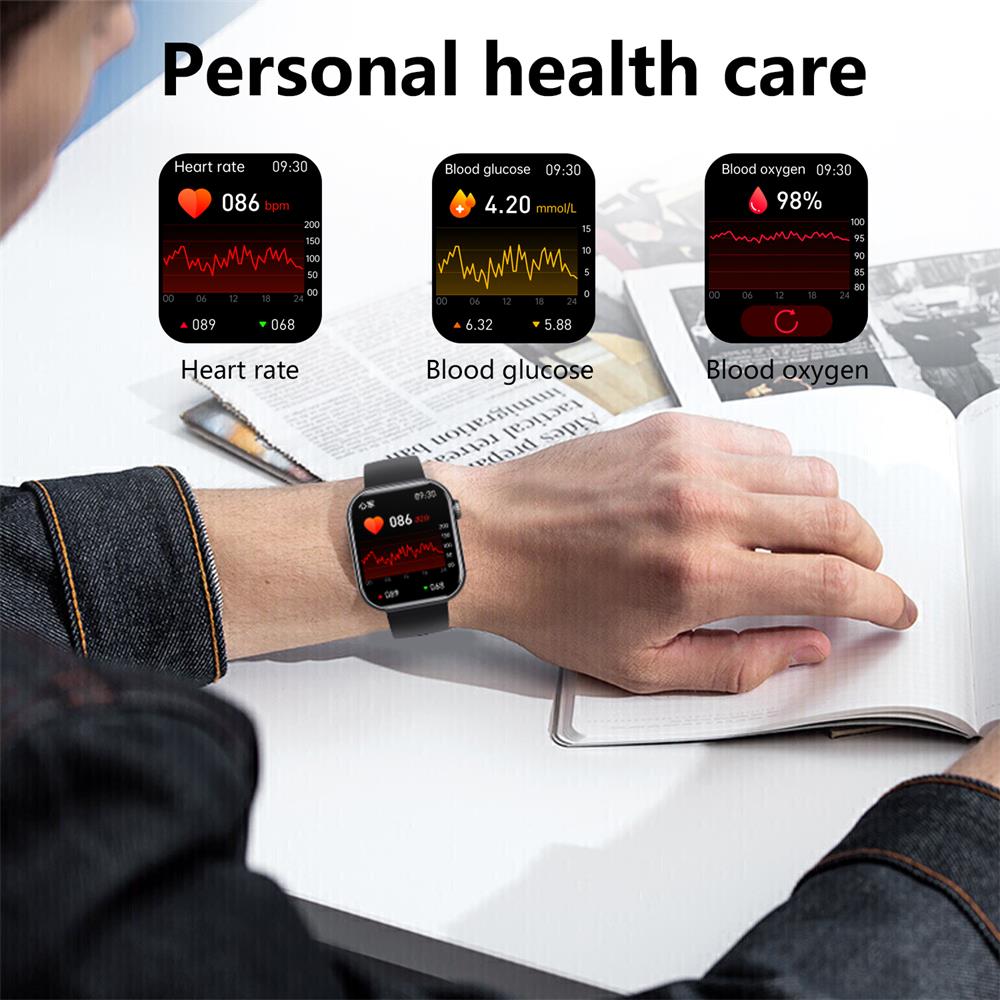 Montre Connectée avec Moniteur de Santé - Suivi de Pression Artérielle et Fitness