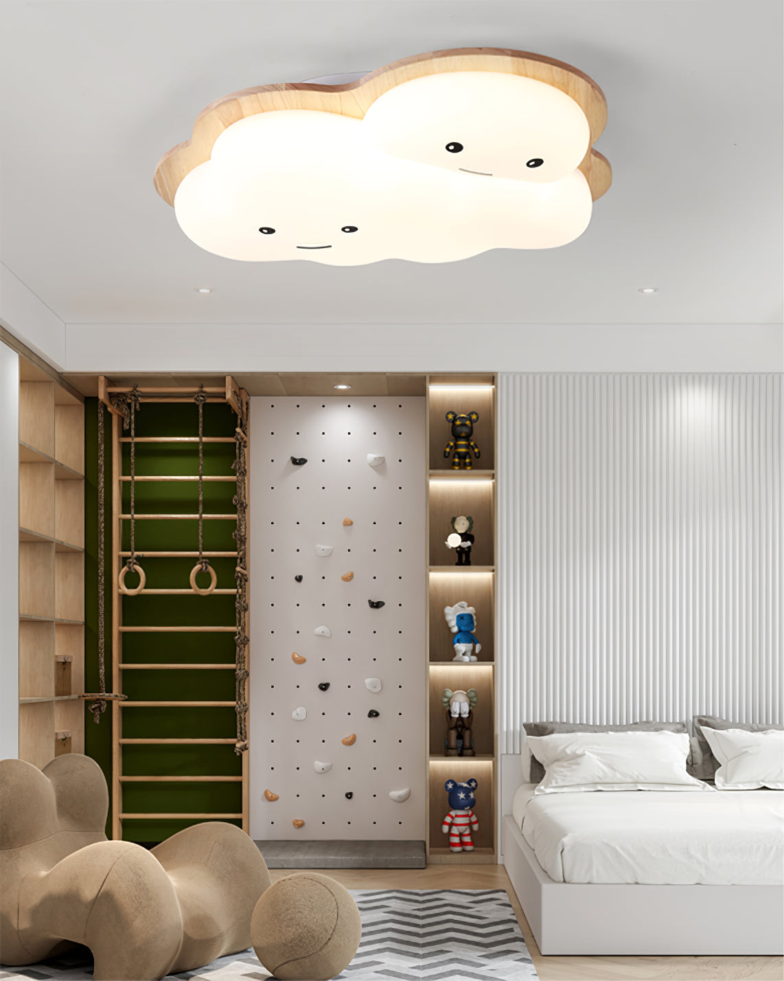 Lampe de Plafond Nuage pour Enfants - Design Ludique et Éclairage Doux