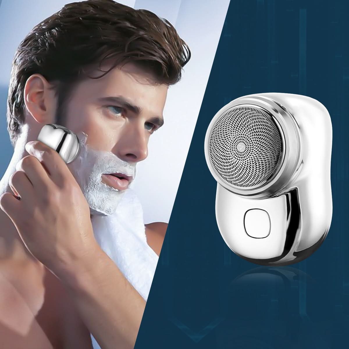 Rasoir Électrique Portable pour Peau Douce - Rasage Indolore et Compact