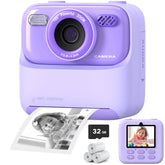 Caméra Instantanée pour Enfants - Selfies HD et Mémoire de 32 Go