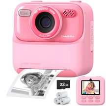 Caméra Instantanée pour Enfants - Selfies HD et Mémoire de 32 Go