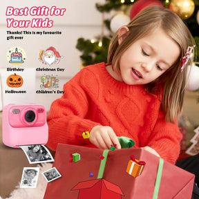 Caméra Instantanée pour Enfants - Selfies HD et Mémoire de 32 Go