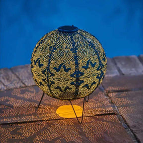 Lampe Solaire Globe Décorative - Design Marrakeck et Résistante aux Intempéries