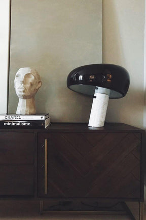 Lampe de Table en Marbre - Élégance et Ambiance Chaleureuse