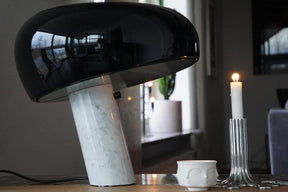 Lampe de Table en Marbre - Élégance et Ambiance Chaleureuse