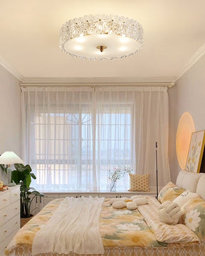 Plafonnier Design Contemporain - Éclairage Chaleureux avec Flocons de Neige